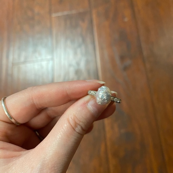 Vintage Pearl Engagement Ring. - Picture 3 of 7